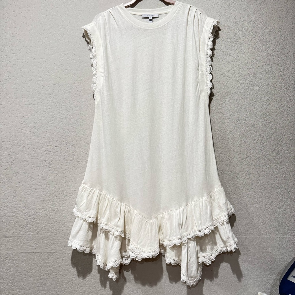 Derek Lam Jay Ruffle Hem‎ T-Shirt Dress - Picture 2 of 11